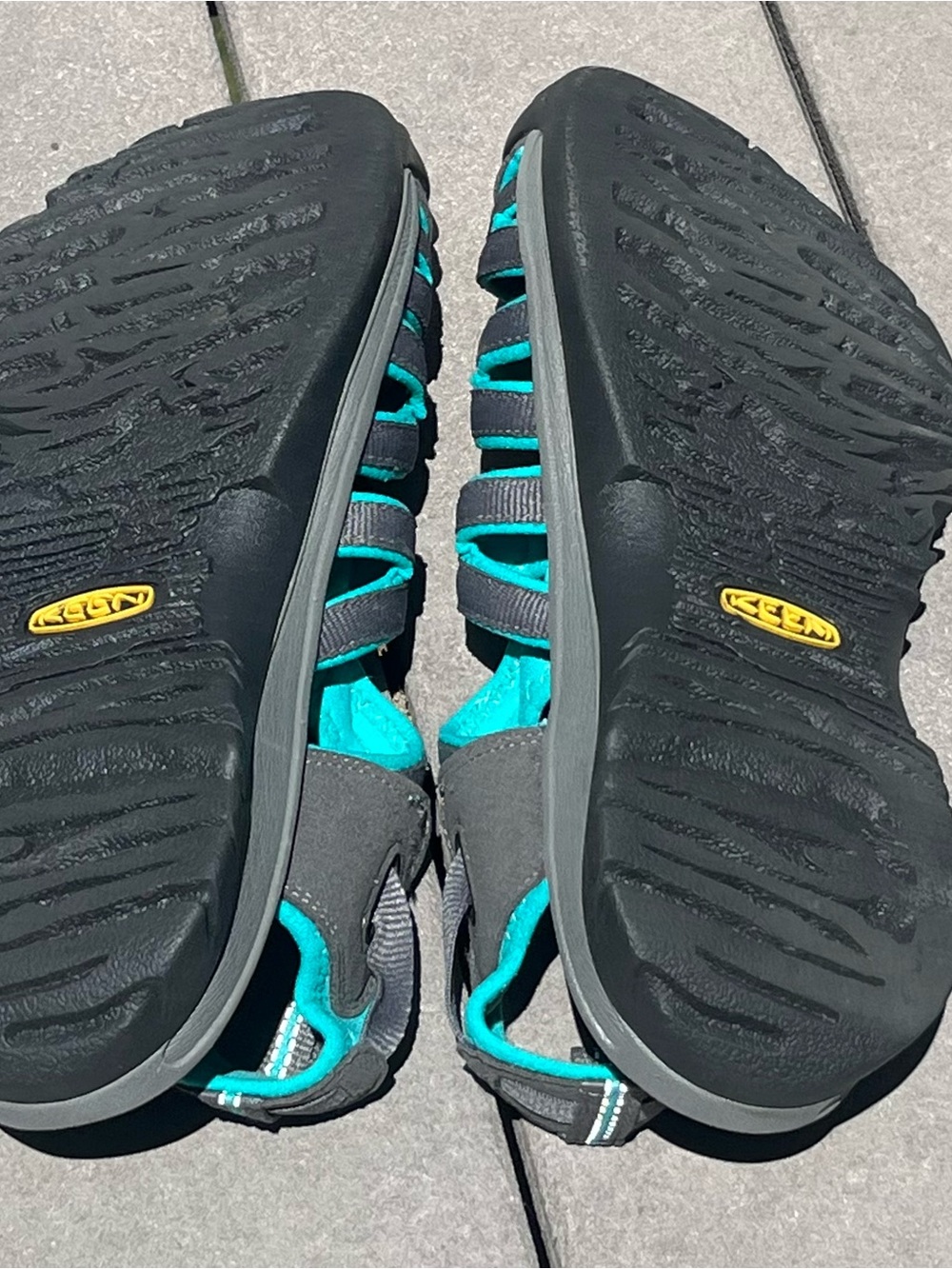 KEEN Whisper Waterproof Sport Sandals Gray Teal Womens 9.5 - Picture 7 of 8
